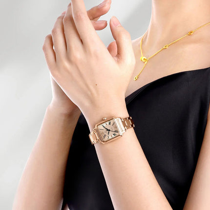 NAVIFORCE Orologio da donna alla moda per donna Orologio da polso da donna casual impermeabile al quarzo in acciaio inossidabile da regalare alla fidanzata 2025 platinumshop