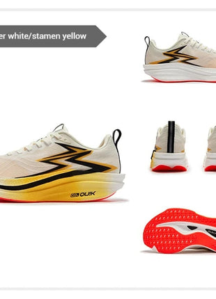361 Degrees Flame 4.0 MIX Men Running Shoes Carbon Plate Racing Marathon Stable Rebound Wear-resistant Male Sneakers 672512204 PlatiNum