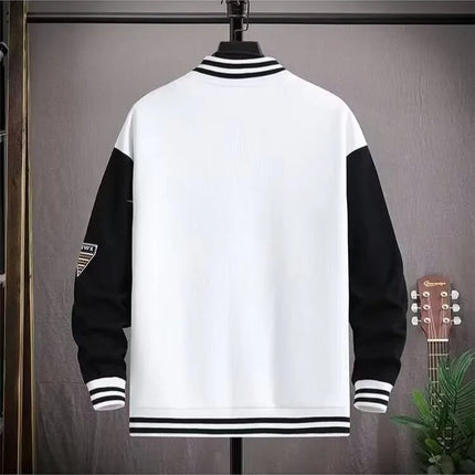Men's Spring Jacket American Style Baseball Jacket Men's Thin Jacket Casual Men's Lightweight American Baseball Varsity Jacket