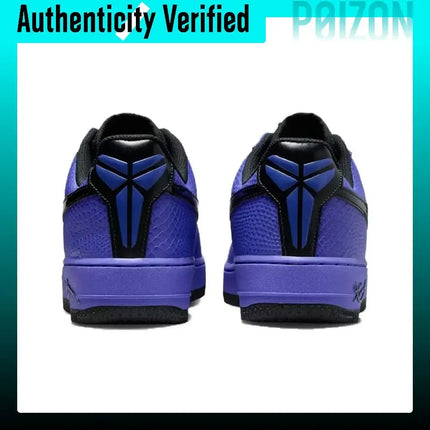Nike x Kobe Bryant Air Force 1 Slip Resistant Abrasion Resistant Low top Skateboard Shoes Unisex Black Purple II7062-500