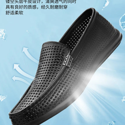 2025 Estate Scava Fuori Penny Mocassini Da Uomo Scarpe Da Barca Traspirante Uomo Mocassini In Pelle Slip On Appartamenti Mens Casual Scarpe Da Guida