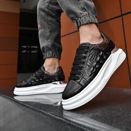 Leather Shoes Men's Skateboard Cricket for Men Sports Running Sneakers Male Luxury Designer Flats Platform