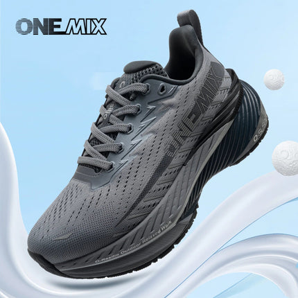 ONEMIX Scarpe da fondo Scarpe da ginnastica maschili antiscivolo Sport all'aria aperta Scarpe da jogging da passeggio per uomo Scarpe da trail running di alta qualità PlatiNum