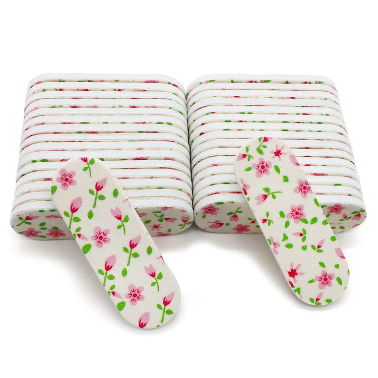 50Pcs Mini Double‑Sided Nail File Sanding Block Colorful Foam Polishing Board For Manicure Pedicure Nail Beauty Work