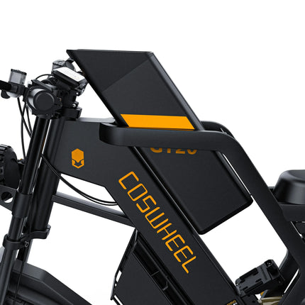 Bicicletta elettrica COSWHEEL GT20 Edition 2000W 48V 25A da montagna e fuoristrada, E-Bike da 20 pollici per tutti i terreni.