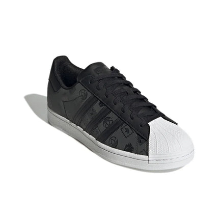 Adidas Originals SUPERSTAR Skateboard Shoes Unisex Low Top Carbon Black/White GX8412