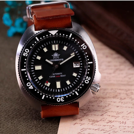 ADDIESDIVE Men's Watch Sapphire Glass Stainless Steel NH35 Automatic Mechanical Watch BGW9 Luminous 200m Waterproof Dive Watch
