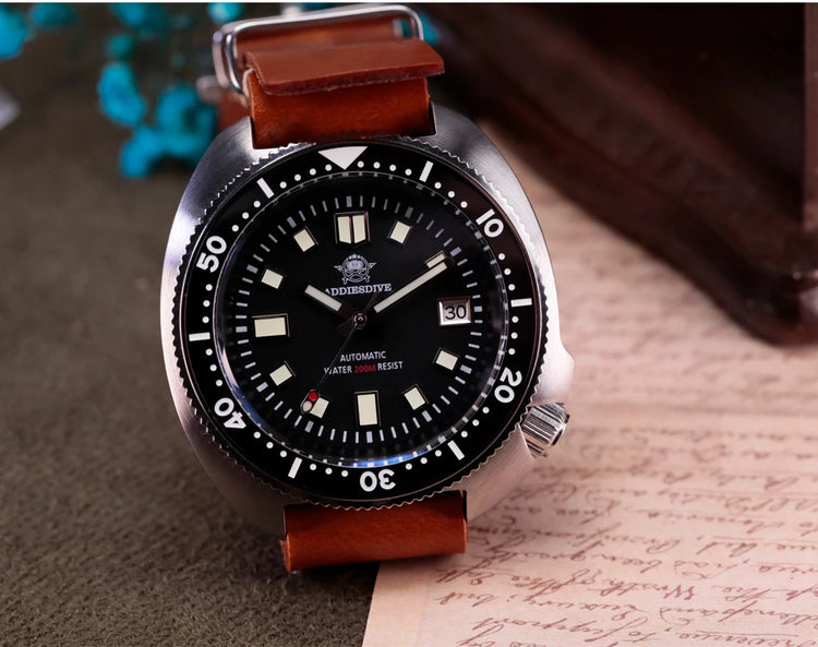 ADDIESDIVE Men's Watch Sapphire Glass Stainless Steel NH35 Automatic Mechanical Watch BGW9 Luminous 200m Waterproof Dive Watch