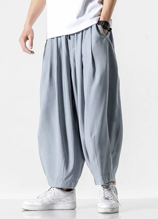Men's Oversized Wide Leg Pants Comfortable Harajuku Style Joggers Casual Loose Fashion Elastic Waist Streetwear