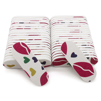 50Pcs Mini Double‑Sided Nail File Sanding Block Colorful Foam Polishing Board For Manicure Pedicure Nail Beauty Work