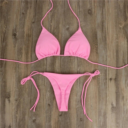 Costume da Bagno Estivo da Donna, Set Bikini Sexy con Reggiseno Imbottito Push-up e Perizoma, Due Pezzi, Abbigliamento da Spiaggia, Costume da Bagno Femminile Sexy platinumshop