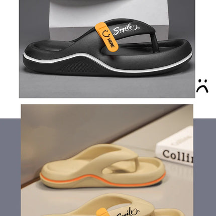 New Men's Women's Slippers Flip Flops Indoor Outdoor Beach Sandals Super Soft Bottom Slides Non-Slip Thick Sole Men's Slippers