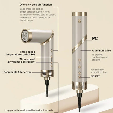 9 in 1 Hair dryer Professional Negative Ion curling Iron Hair Straightener Brushless Motor High Speed Hair Dryer Hot Comb Set