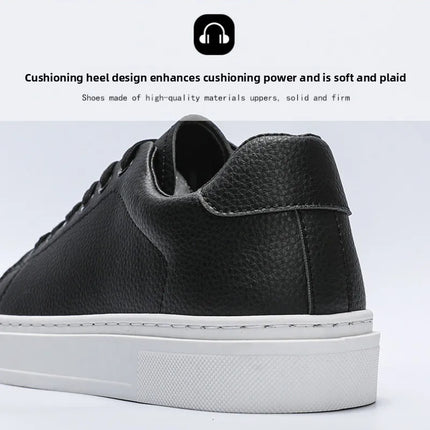 Fashion Men's Sneakers High Quality Leather Casual Shoes Luxury Business Office Shoes Trendy Skateboard Shoes Zapatillas Hombre