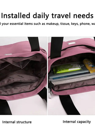 High Quality Large Capacity Handbag Tote Bags Lightweight Waterproof Nylon Shoulder Bag For Work School And Travel Shoulder Bags PlatiNum