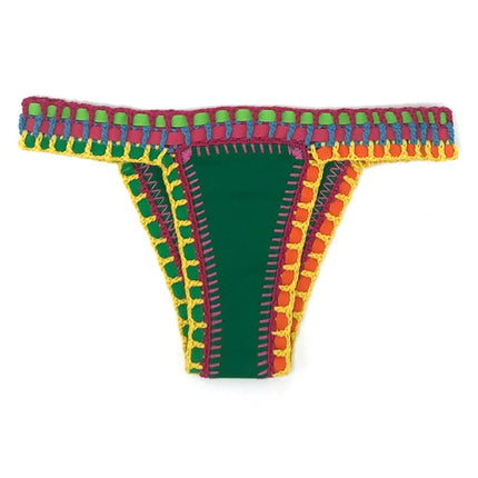 Set bikini verde all'uncinetto Costume da bagno donna Costumi da bagno Costumi da bagno Feminino Bikini Maillot De Bain Femme Badeanzug Damen Costume da bagno PlatiNum