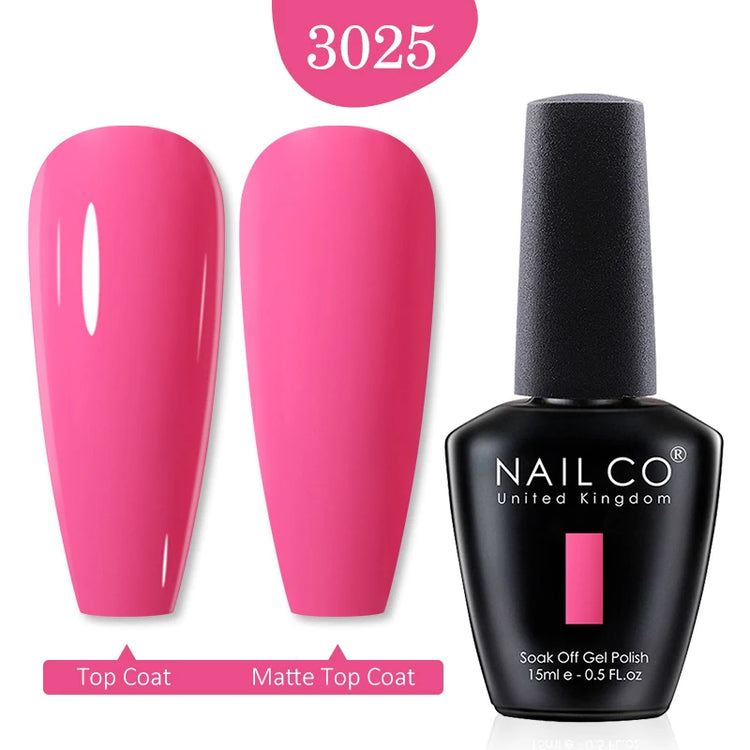 NAILCO 15ml Green Blue Series UV Nail Gel Polish Blue Colors UV&LED Gel Varnish Red Soak Off Semi Permanent LED Nail Gel Varnish