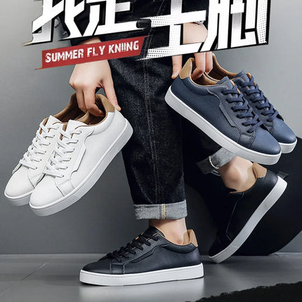 Leather Men's Sports Shoes - Casual Style, Breathable Men's Shoes, Anti-slip and Comfortable, Men's Casual Sneakers