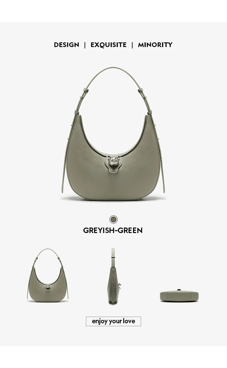 BAFELLI 2025 NUOVA BORSA DA DONNA CAT SERIE IN GENUINO IN PELLE MARCA DI Lusso FASHION STILE RETRO Spalla HOBOS FLAP BORSE FEMALE