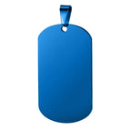 BLUE / No engraving(blank) / S(36x22mm)