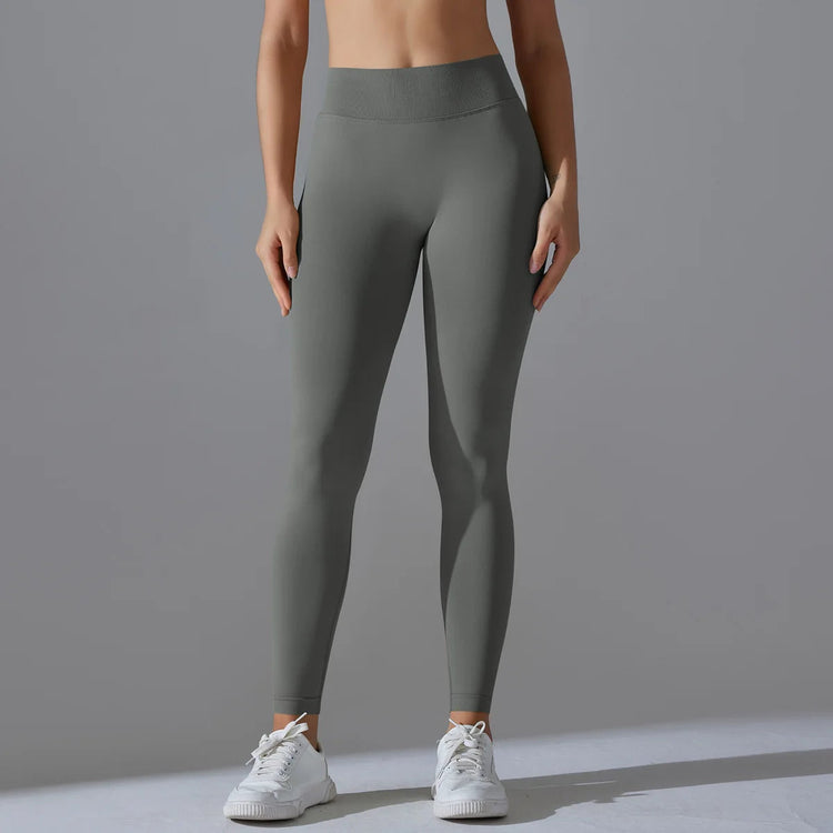 Fitness Sports Leggings Women's High Waist Seamless Yoga Legging Scrunch Butt Breathable Push Up Sports Pants Women Gym Tights PlatiNum