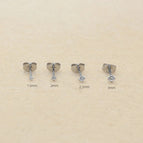 acciaio / 2.5mm 1 pair