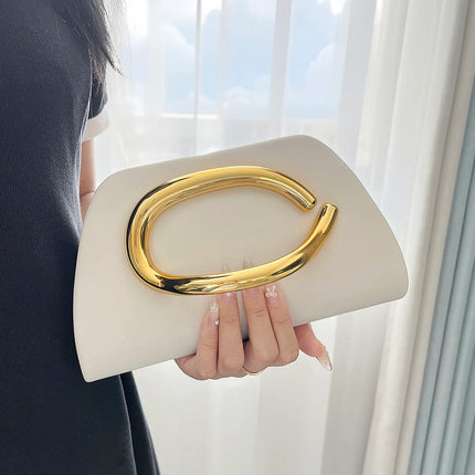 Gold Magnetic Closure Women Evening Bags Luxury Designer Handbag And Purse Party Banquet Chain Crossbody Bag Fashion ShoulderBag PlatiNum