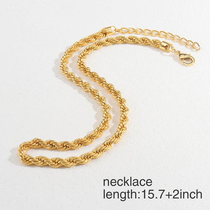 Collana placcata in oro Set di gioielli boutique Set di collane da sposa Set di gioielli di qualità di lusso per uomini e donne platinumshop