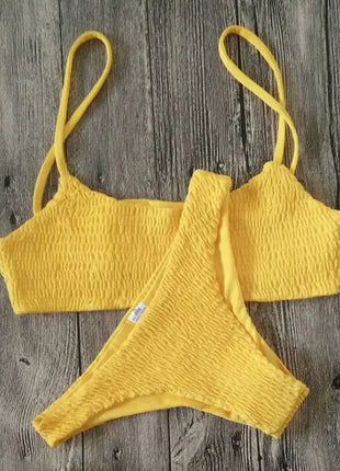 Nuova vendita calda donne sexy reggiseno imbottito push-up bikini set costume da bagno a pieghe costumi da bagno nuoto costume da bagno da spiaggia bikini set PlatiNum