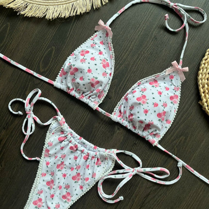 Micro Bikini Push Up Costumi da bagno donna 2025 Costumi da bagno femminili sexy Bikini brasiliano Perizoma Biquini Costumi da bagno Stampa Beachwear platinumshop