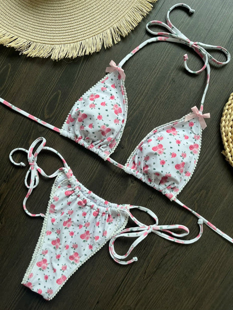 Micro Bikini Push Up Costumi da bagno donna 2025 Costumi da bagno femminili sexy Bikini brasiliano Perizoma Biquini Costumi da bagno Stampa Beachwear platinumshop