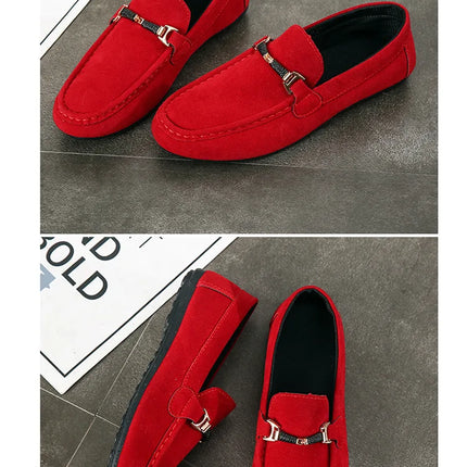 Estate nuove scarpe da uomo alla moda mocassini morbidi di alta qualità mocassini in pelle scamosciata Casual Flats Outdoor Light Walking scarpe da uomo Zapatos