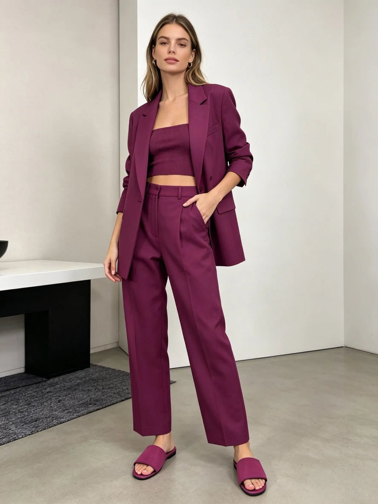 Sandali piatti viola con cinturino singolo e punta aperta, da donna, casual, comodi e leggeri, perfetti per le giornate estive.