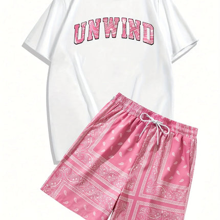 Completo da uomo casual streetwear 2026: T-shirt sportiva a stampa graffiti Y2K ad asciugatura rapida e pantaloncini con coulisse platinumshop