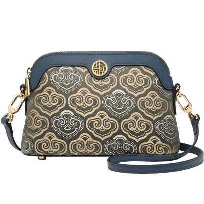 Limited Hot Chinese Style Cow Leather Women Messenger Bag Soft Skin Soft Embroidery Crossbody Bags Purses Royal Stylish #SC1600