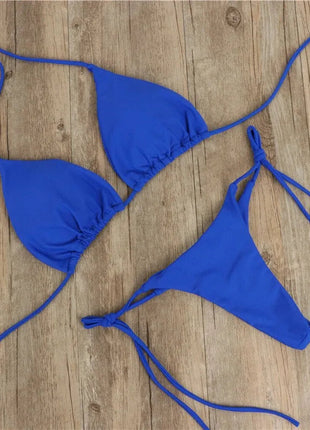 Costume da Bagno Estivo da Donna, Set Bikini Sexy con Reggiseno Imbottito Push-up e Perizoma, Due Pezzi, Abbigliamento da Spiaggia, Costume da Bagno Femminile Sexy platinumshop