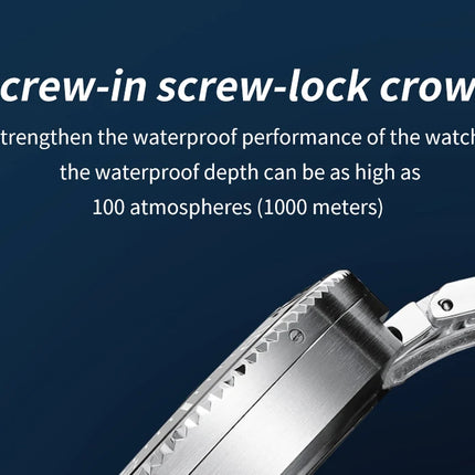 ADDIESDIVE Men's Automatic Mechanical Watch Sapphire Glass Super Luminous Watches Stainless Steel Hombre 100Bar Waterproof