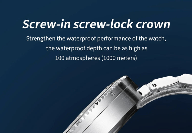 ADDIESDIVE Men's Automatic Mechanical Watch Sapphire Glass Super Luminous Watches Stainless Steel Hombre 100Bar Waterproof