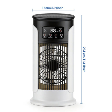 Mini Condizionatore d'Aria Portatile USB, Ventilatore Raffreddante ad Acqua per Casa e Ufficio - Raffreddatore d'Aria Compatto