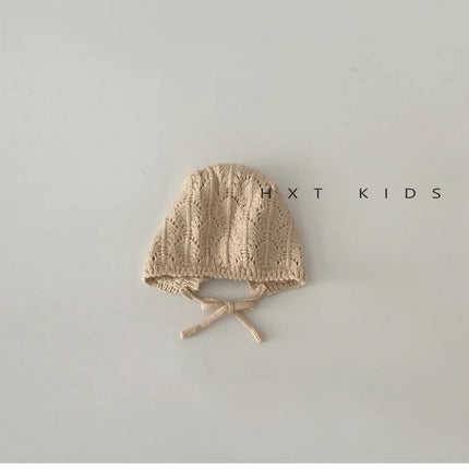 Moda retrò cava bambini cappelli lavorati a maglia fatti a mano all'uncinetto ragazze di fiori genitore-figlio cappello di cotone all'aperto 2024 autunno inverno berretti