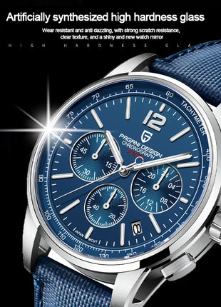Orologio al Quarzo da Uomo Pagani Design VK63, 41MM, Vetro Zaffiro, Impermeabile 10 Bar, Sportivo, Reloj Hombre
