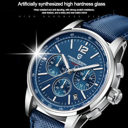 Orologio al Quarzo da Uomo Pagani Design VK63, 41MM, Vetro Zaffiro, Impermeabile 10 Bar, Sportivo, Reloj Hombre