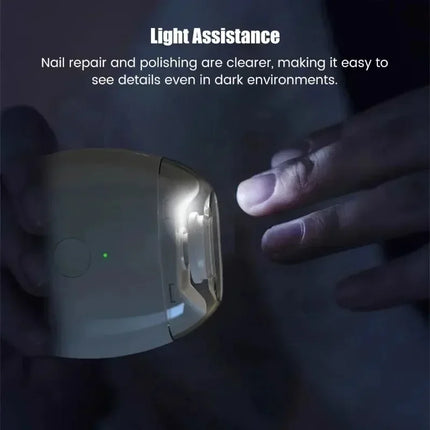 Electric Nail Clipper Cutter With LED Light Rechargeable Nail Cutter Manicure For Baby Adult Nail Polish Manicure Tool Nail Care