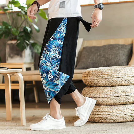 Pantaloncini Estivi da Spiaggia per Uomo, Nuova Stampa Hawaiana, Comodi Pantaloni a Tre Quarti in Cotone Traspirante, Moda Casual Maschile