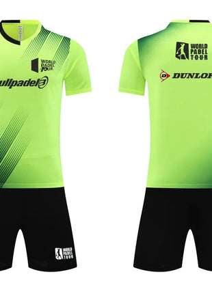 Men's T-shirt And Shorts Set Summer Men's Tennis Short Sleeve T-shirt Stylish And Comfortable Badminton Training Shorts PlatiNum