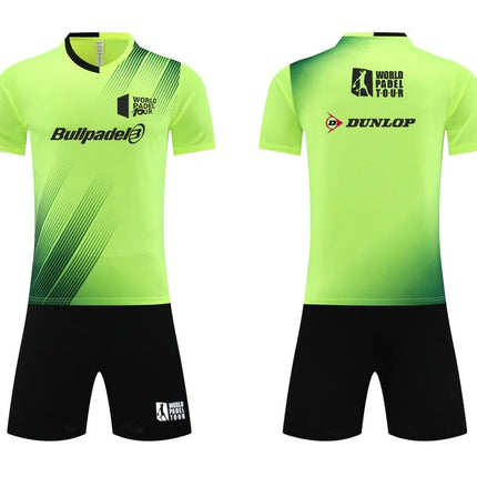Men's T-shirt And Shorts Set Summer Men's Tennis Short Sleeve T-shirt Stylish And Comfortable Badminton Training Shorts PlatiNum