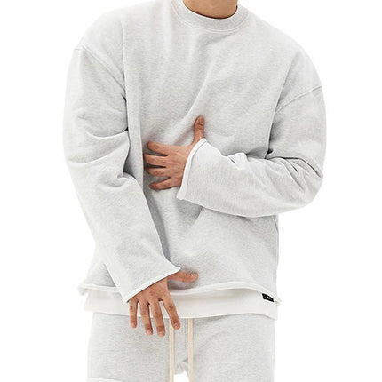 Mens Summer Cotton Sets Loose Sweatshirts Two-piece Kits Training Hoodie Pullover Hooded With Shorts Jogging Suits Streetwears PlatiNum