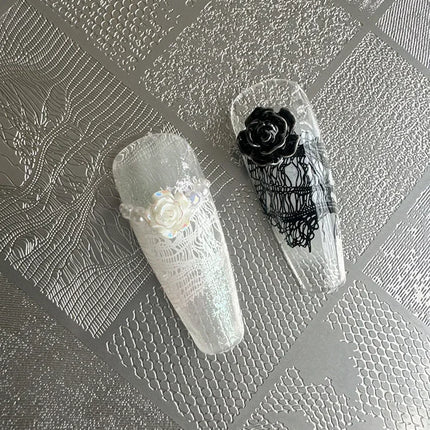 XMQ NAIL ART STAMPING PLATES LACE DESIGNS IMAGEPLATES DENIM STYLE TEMPLATE