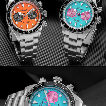 ADDIESDIVE 2026 New Luxury Quartz Watch K1 Bubble Mirror Glass100M Waterproof Ceramic Bezel Super Luminous Stainless Steel Watch