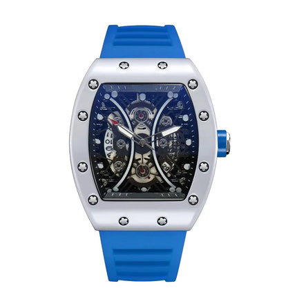 Orologio da uomo leggero marchio di lusso quadrante barile di vino orologio sportivo alla moda con bagliore notturno orologio calendario Reloj L146 platinumshop